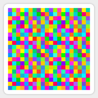 Really Colorful Checkers! Sticker